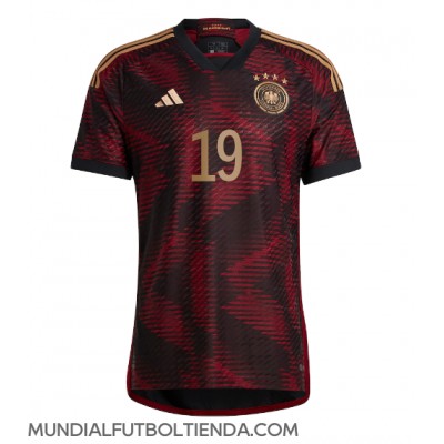 Camiseta Alemania Leroy Sane #19 Segunda Equipación Replica Mundial 2022 mangas cortas